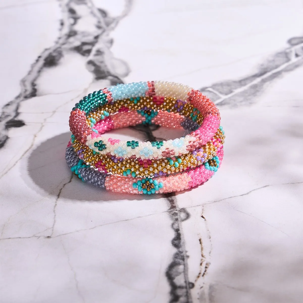 Garden Party | Himalayan Glass Bead Bracelet