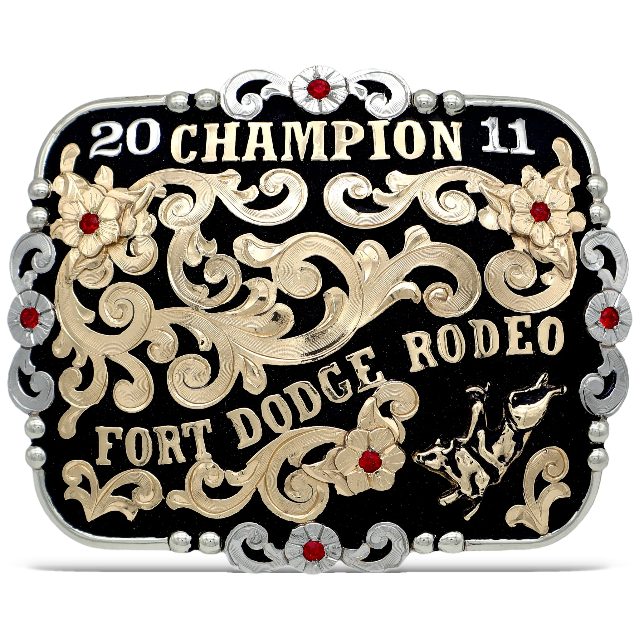 Gilded Rodeo Star Custom Buckle