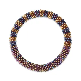 Glittering Sunset | Himalayan Glass Bead Bracelet