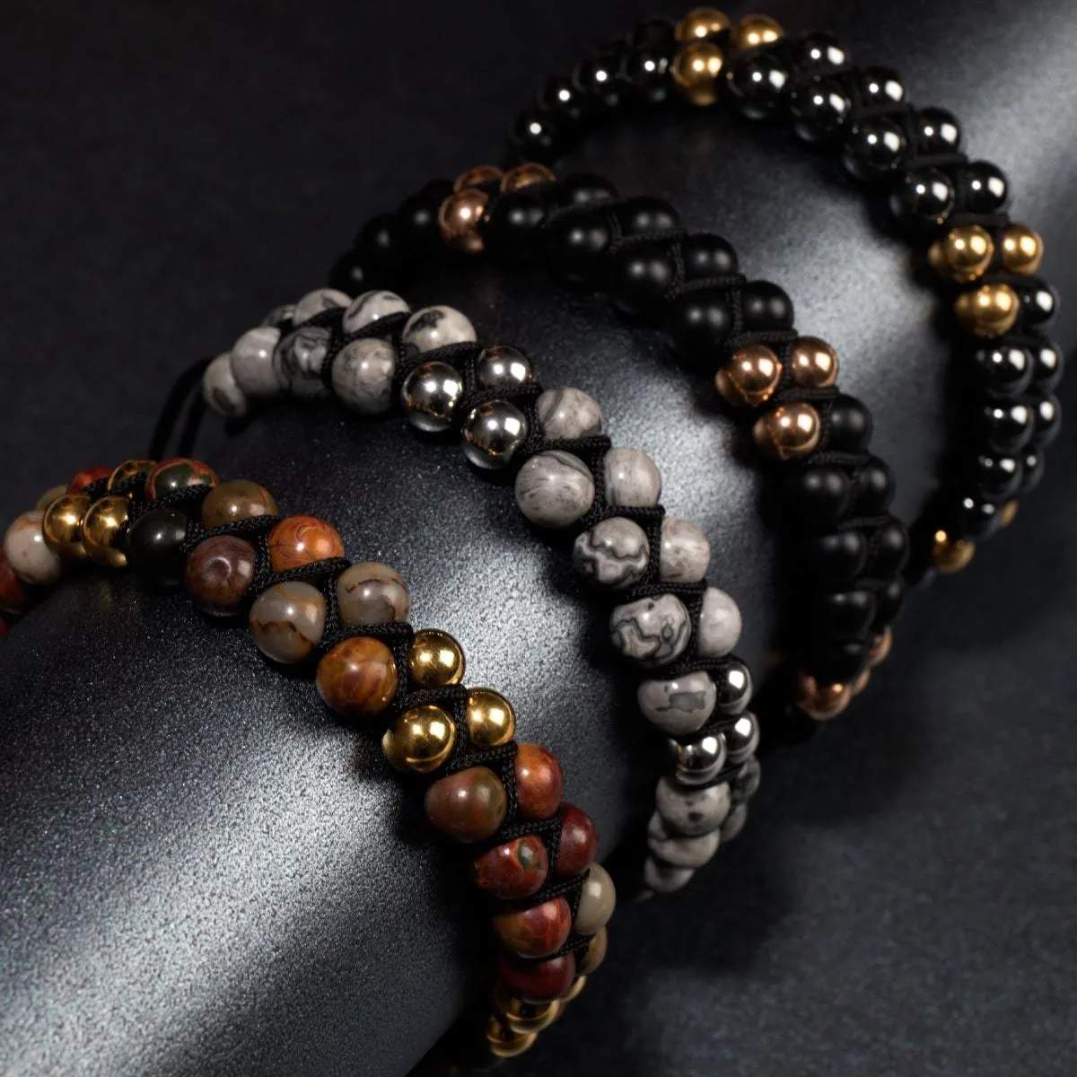 Gold | Red Picasso Jasper | Vitality Bracelet