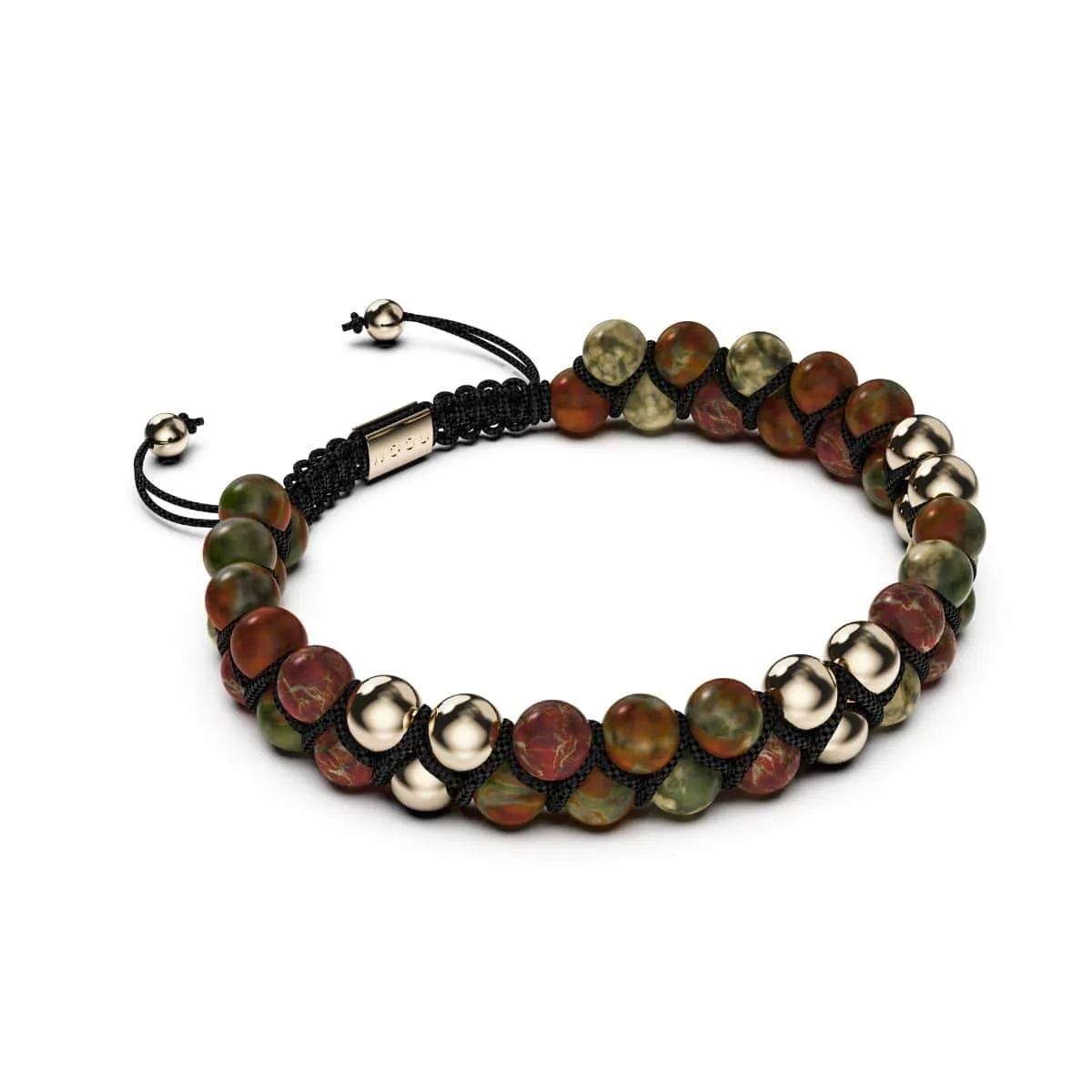 Gold | Red Picasso Jasper | Vitality Bracelet