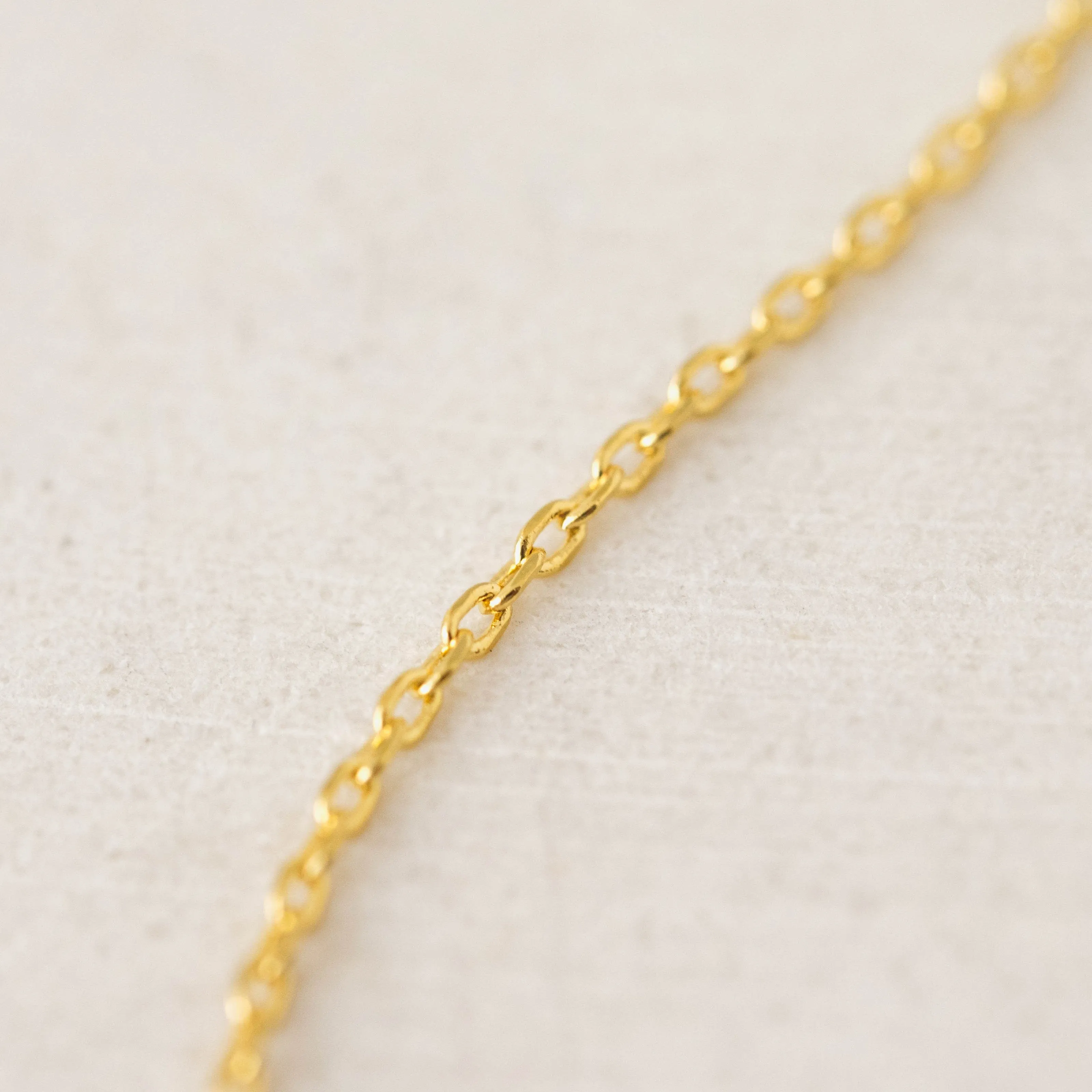 Gold Sincerely Yours Initial Necklace