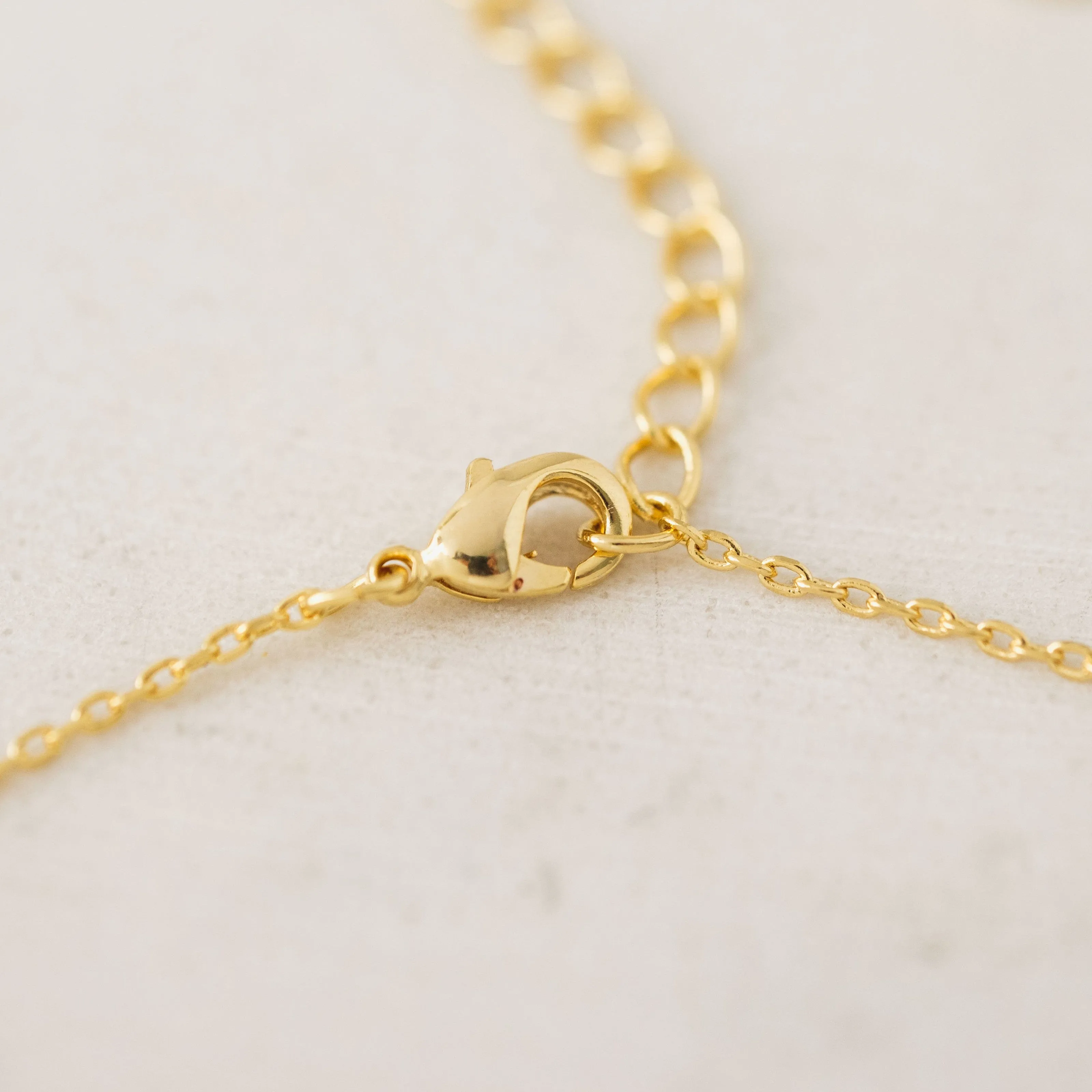 Gold Sincerely Yours Initial Necklace