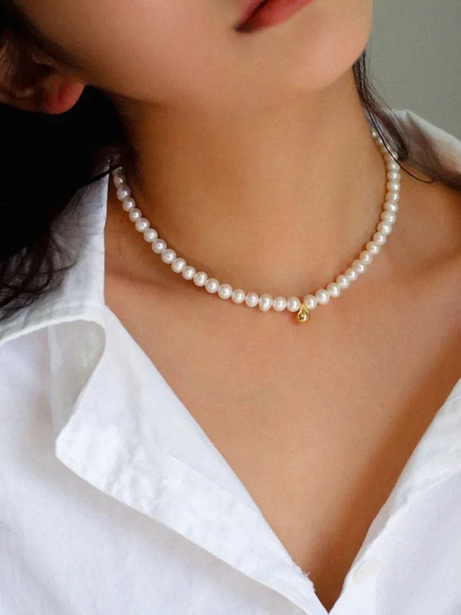 Golden Beans Freshwater Pearl Necklace