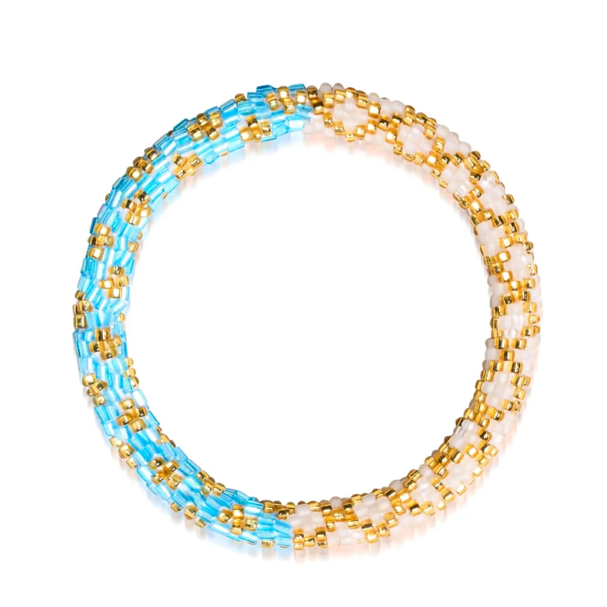 Golden Sky | Himalayan Glass Bead Bracelet