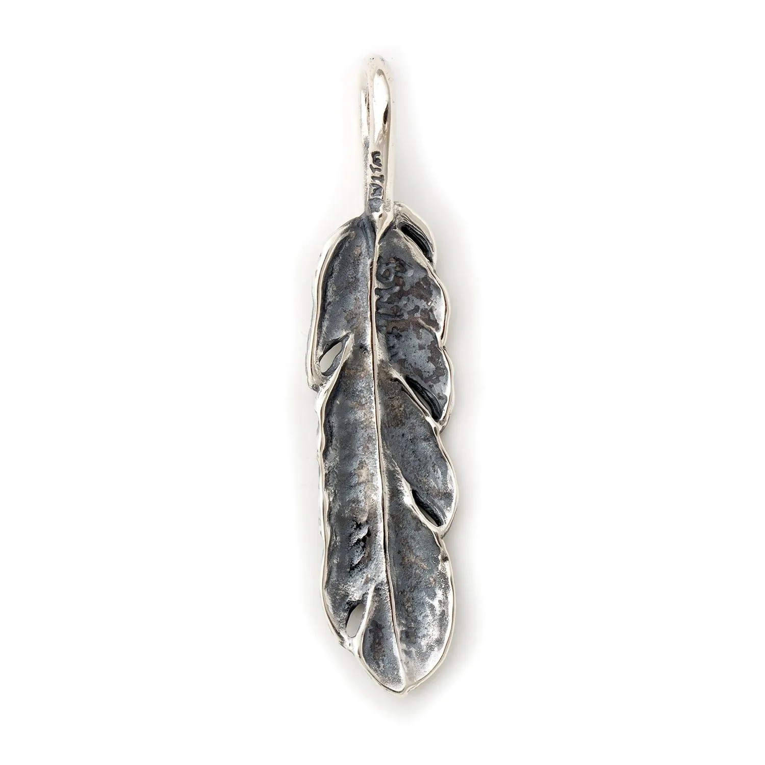 Graffiti Feather Medium Pendant