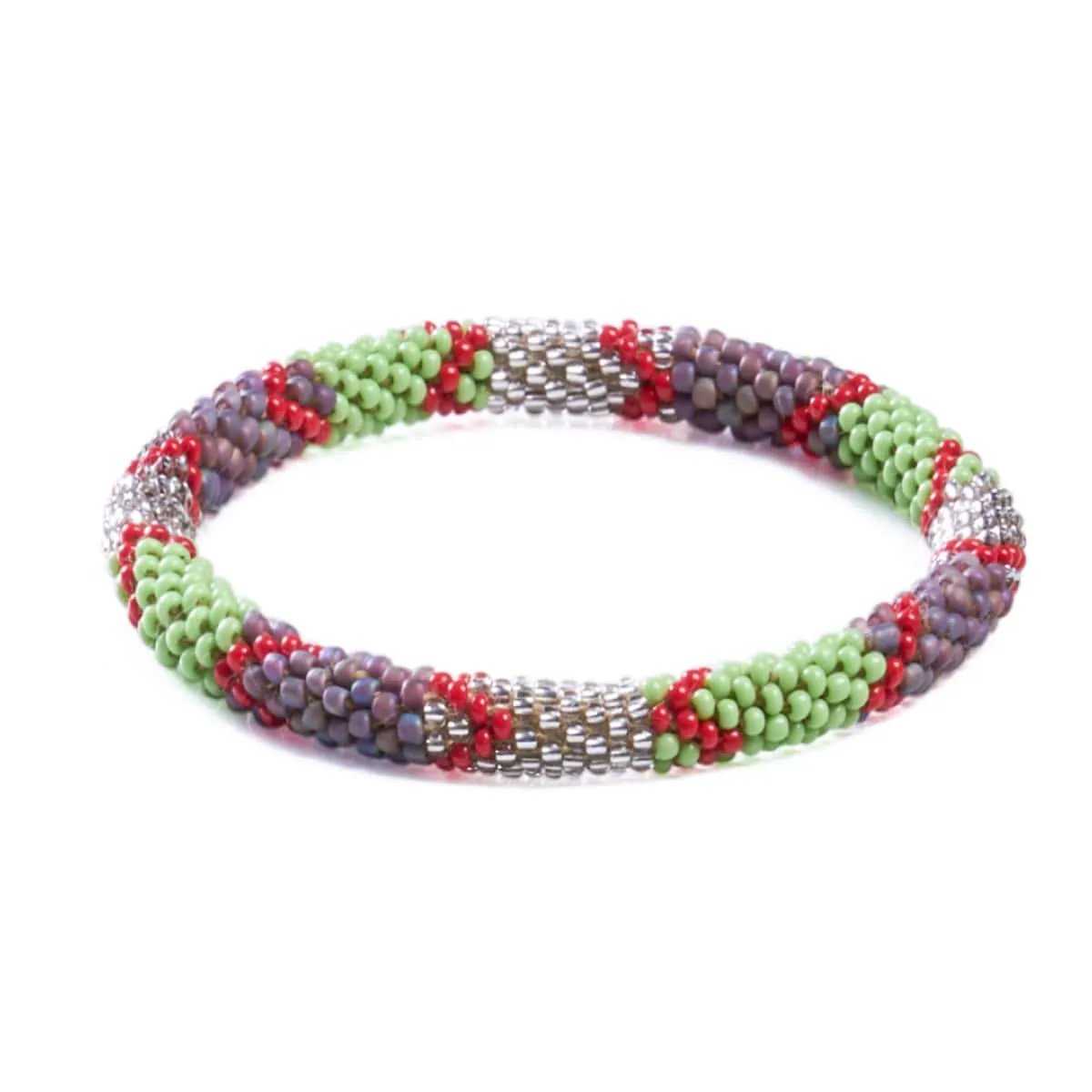 Grape Harvest | Himalayan Glass Bead Bracelet