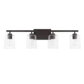 Greyson Four Light Vanity Fixture - Bronze