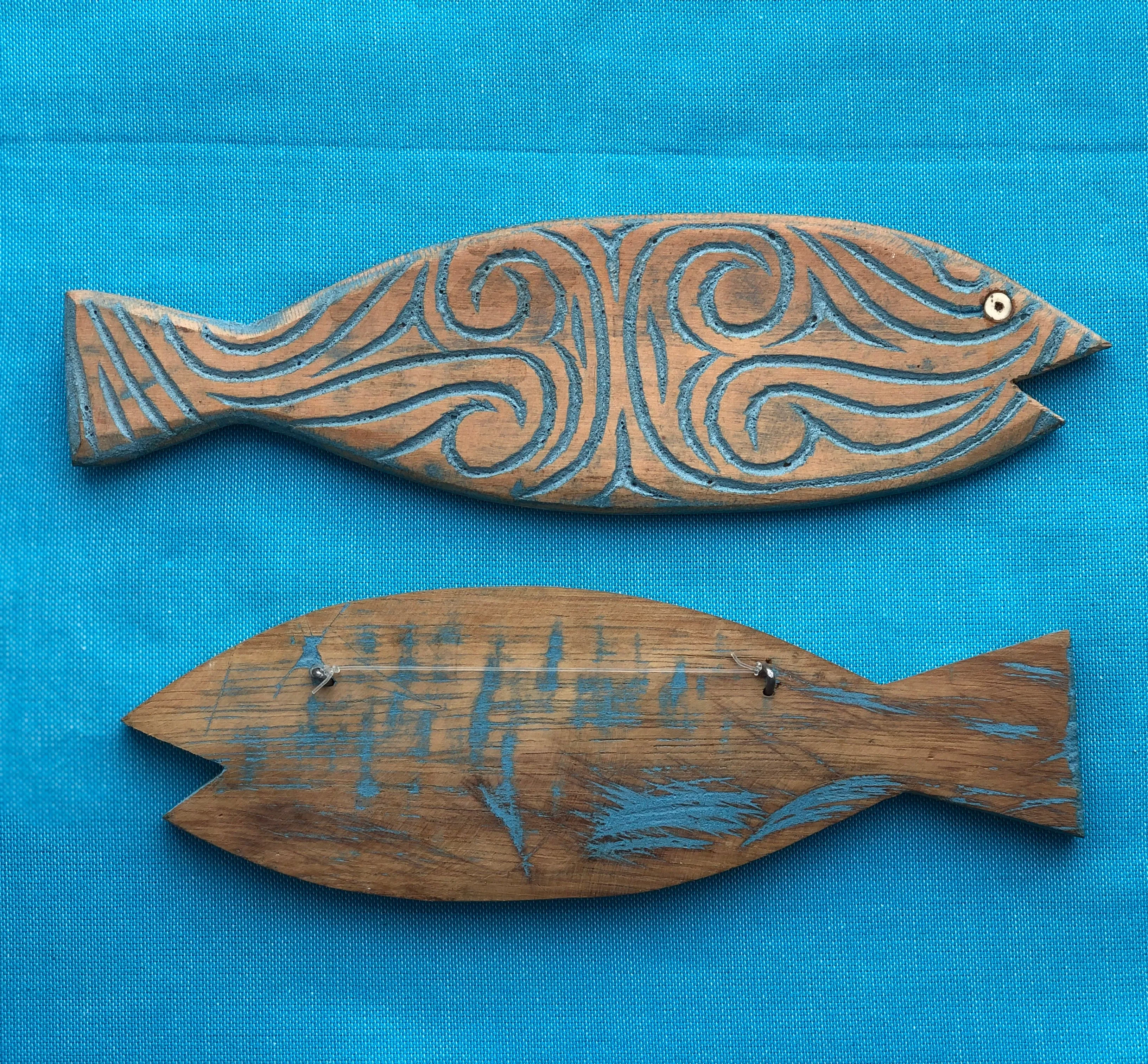 Hand Carved Wooden Fish