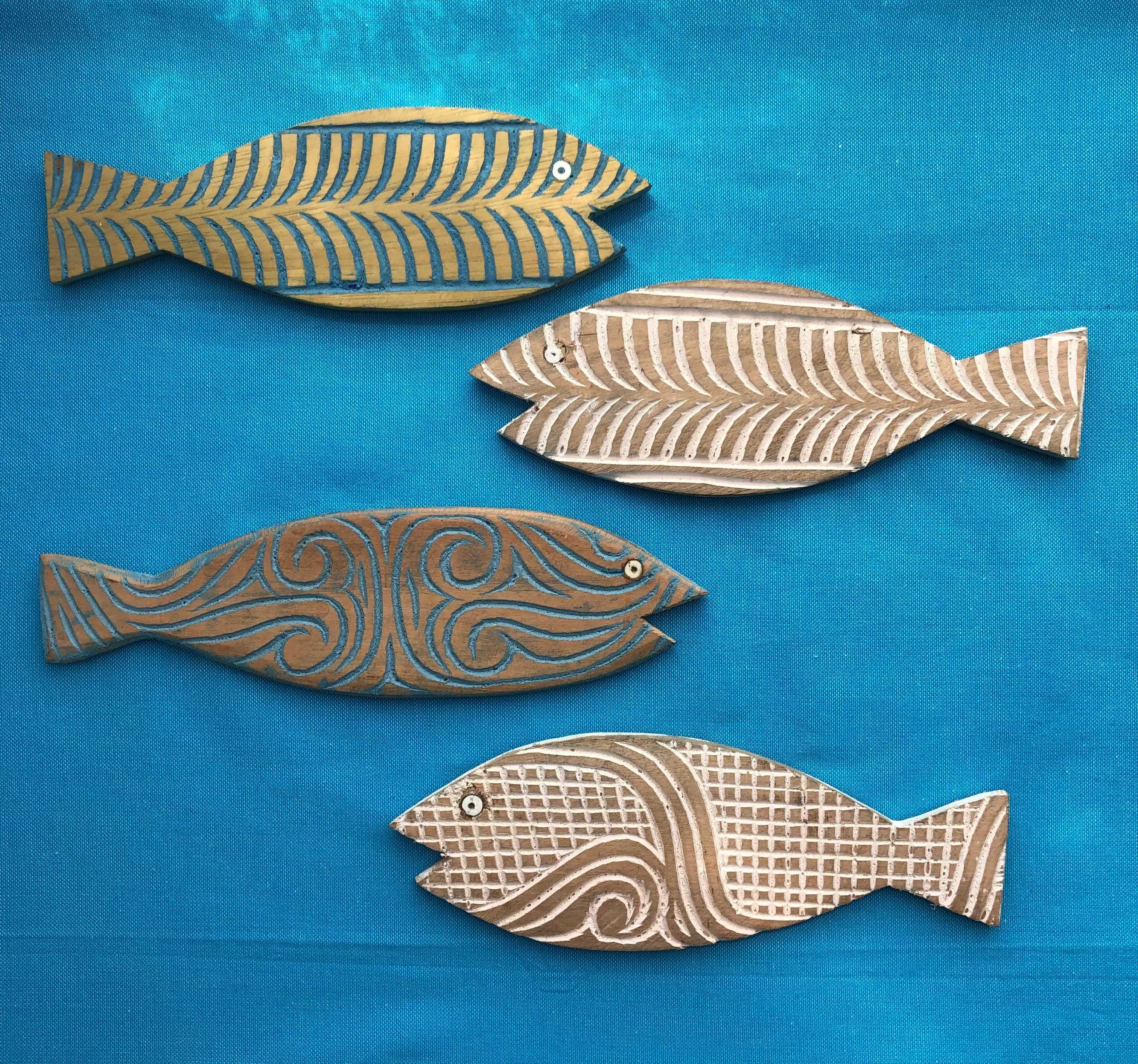 Hand Carved Wooden Fish