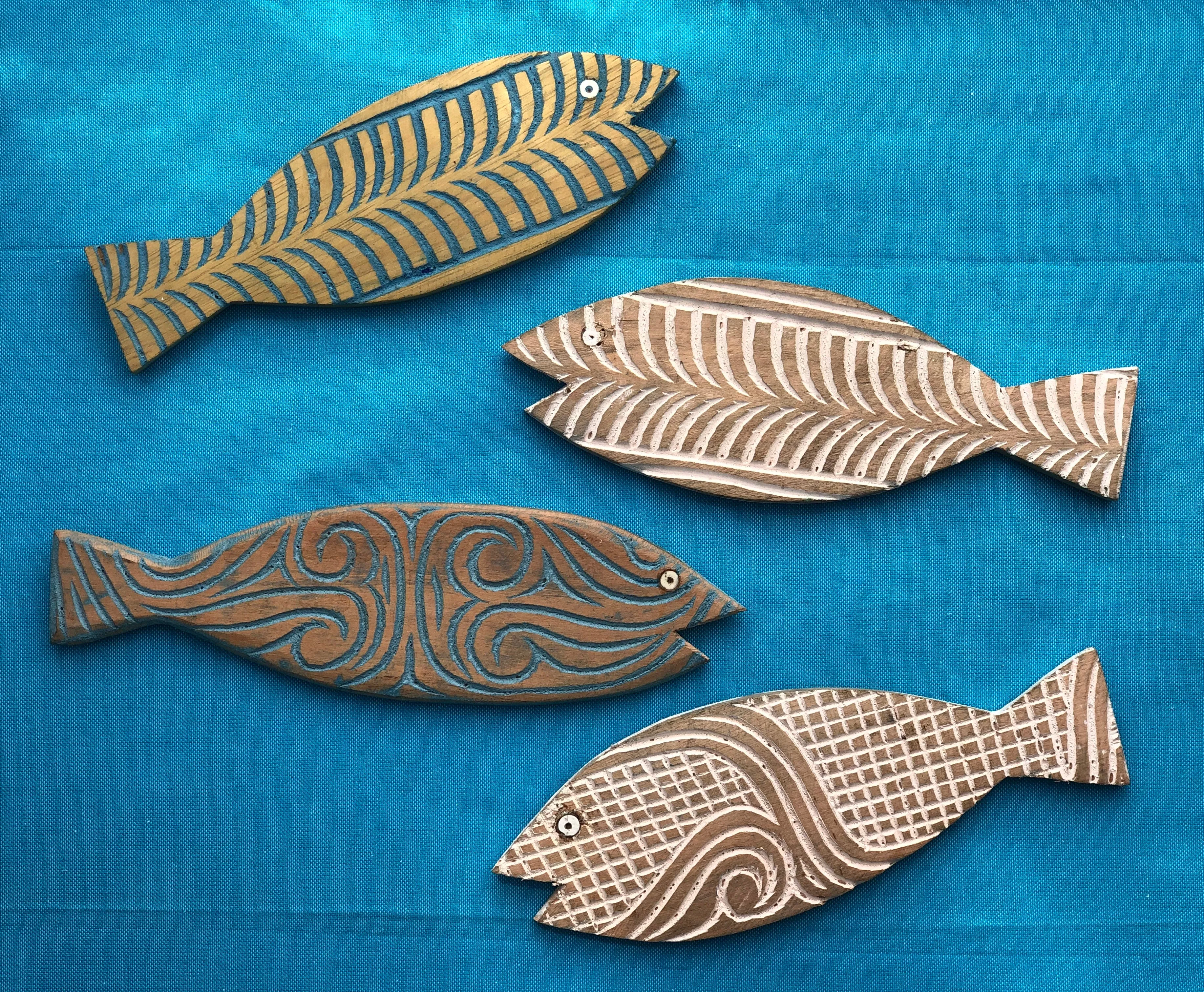 Hand Carved Wooden Fish