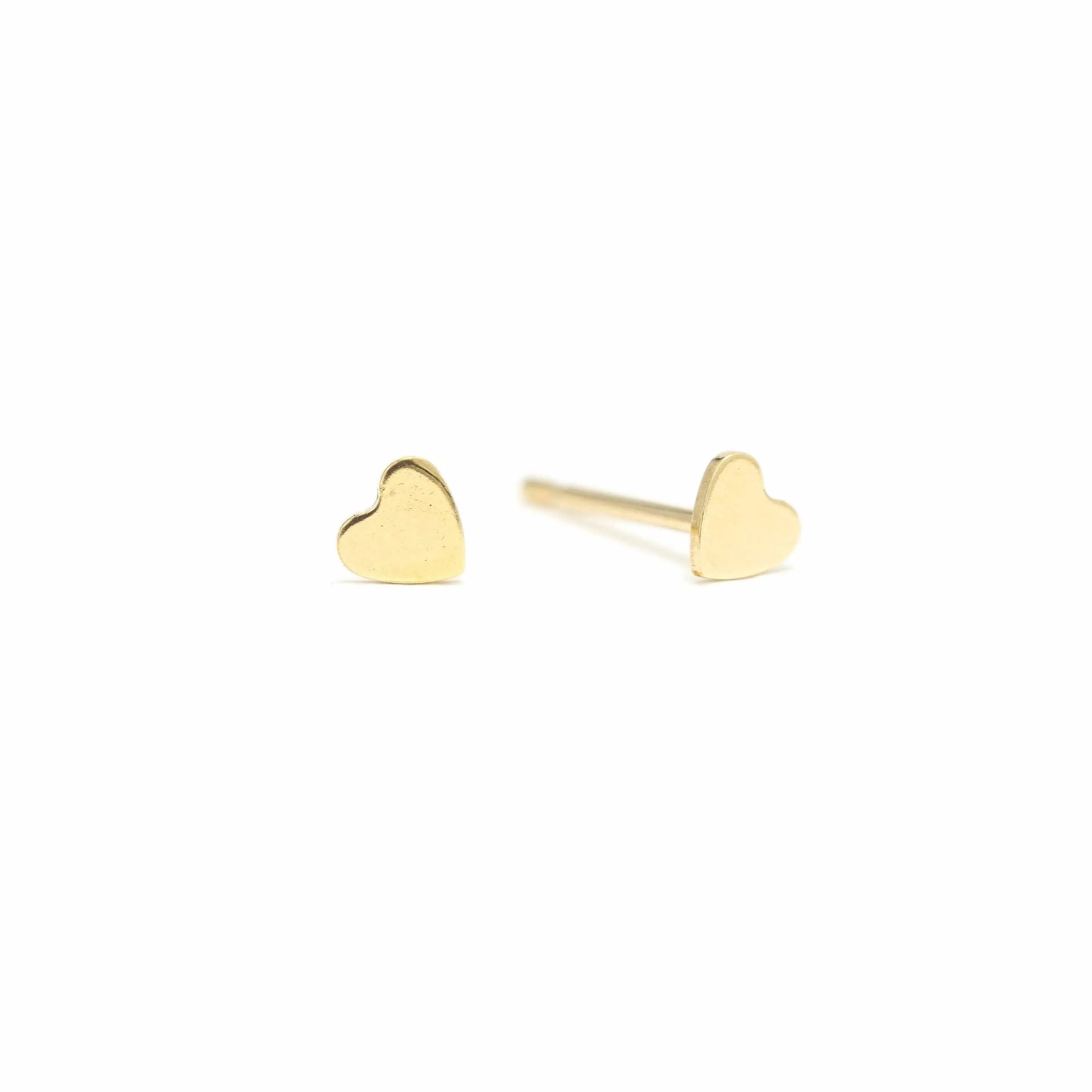 Heart Gold-Filled Stud Earrings