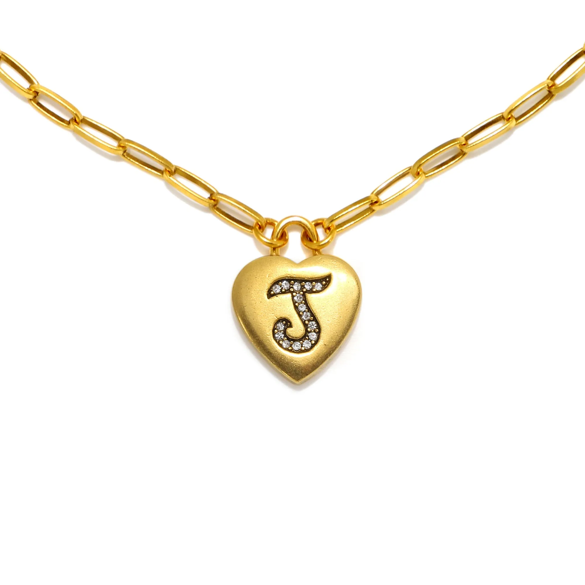 Heart Initial Necklace