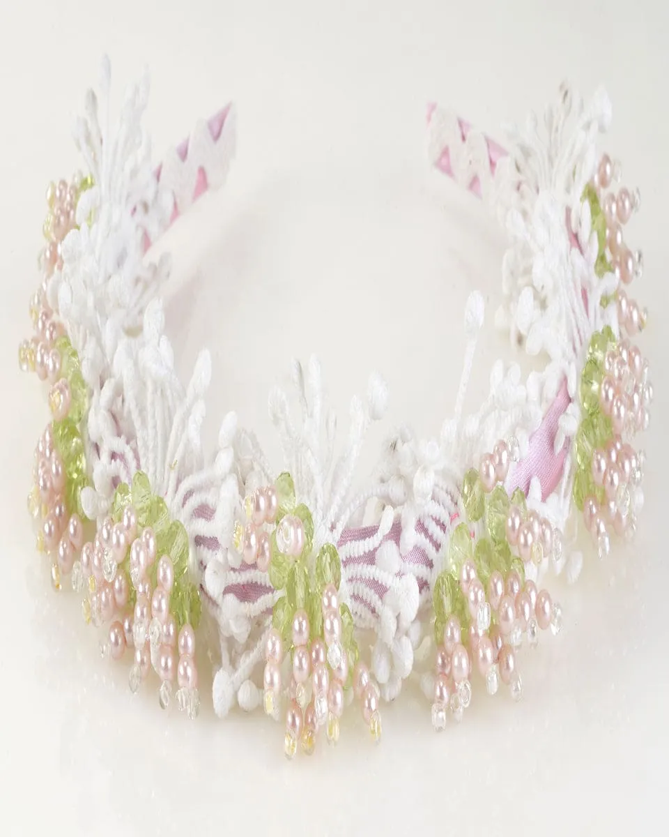 Heliotrope White Bloom Headband