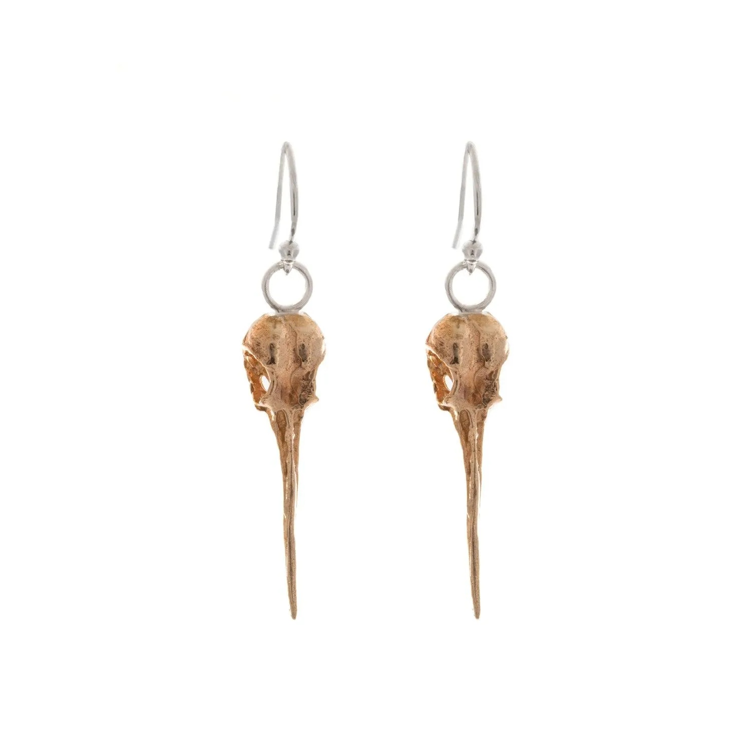 Hummingbird Skull Earrings