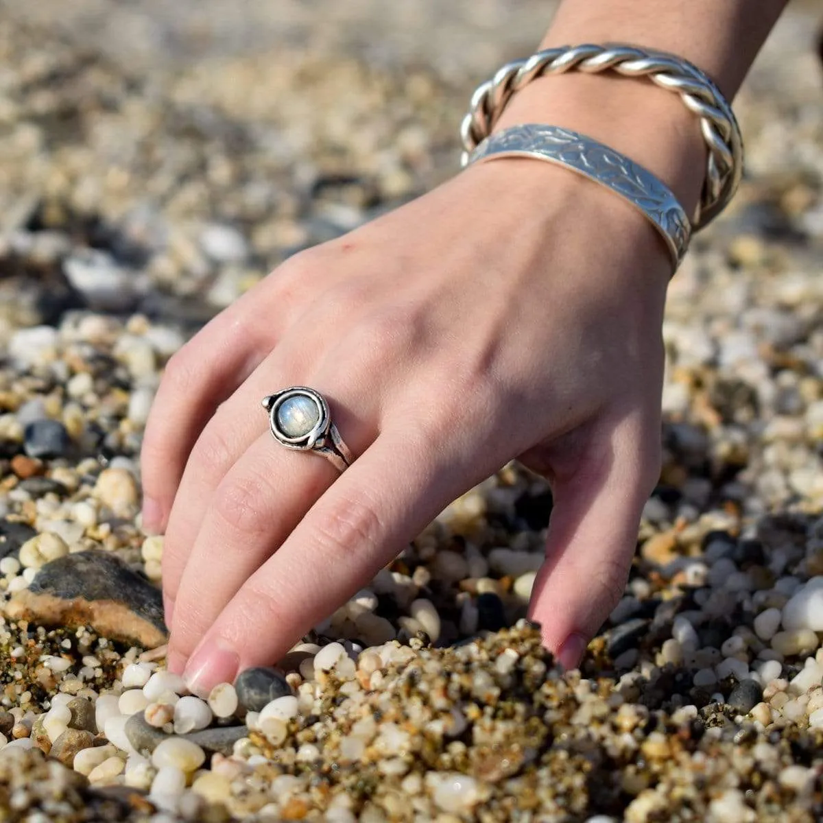 In Love with Moonstone Ring