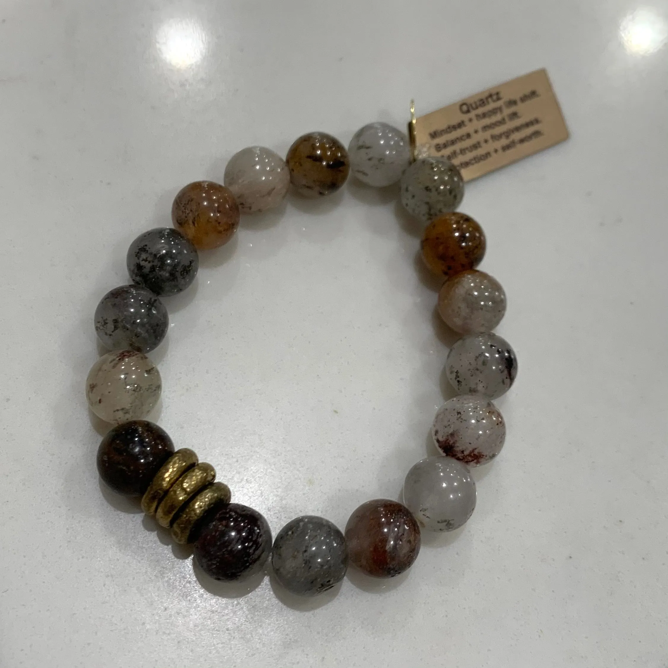 Infinite Warrior 8mm or 10mm Bracelets (Choose your stone)