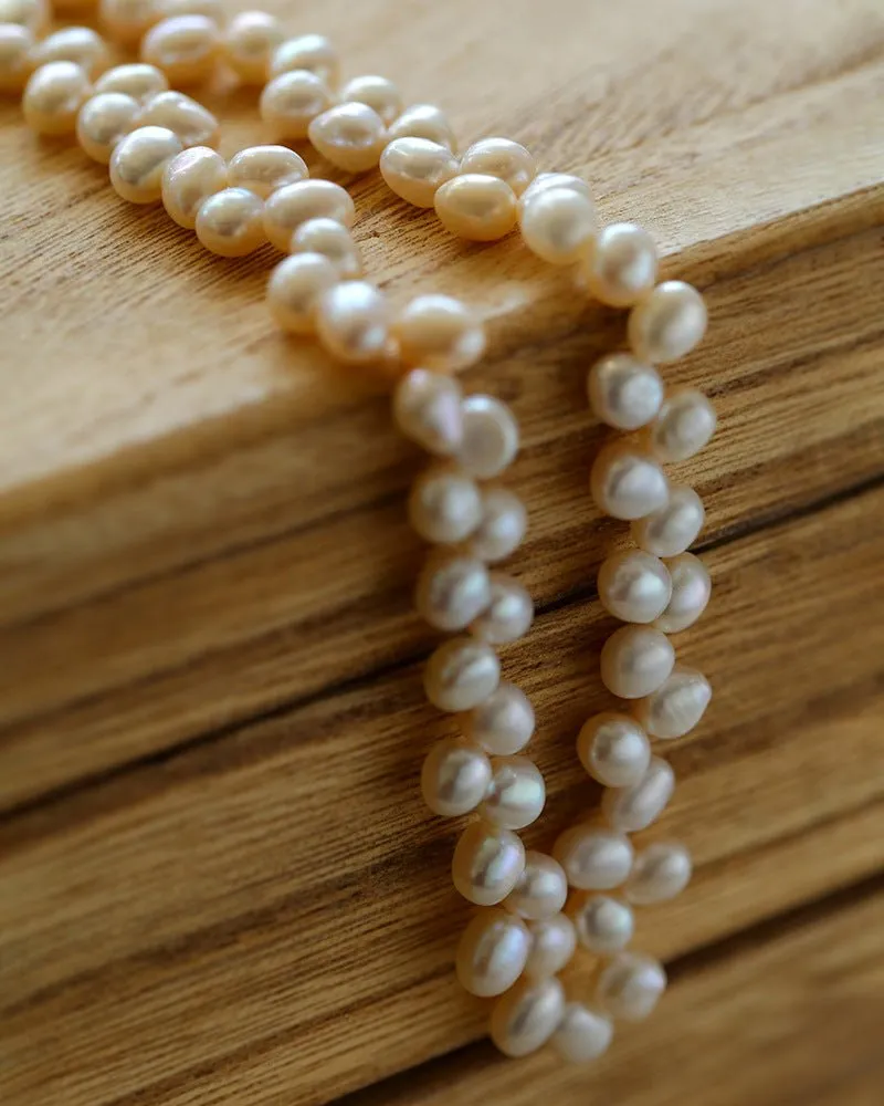 Irregular Natural Pearl Choker Necklace