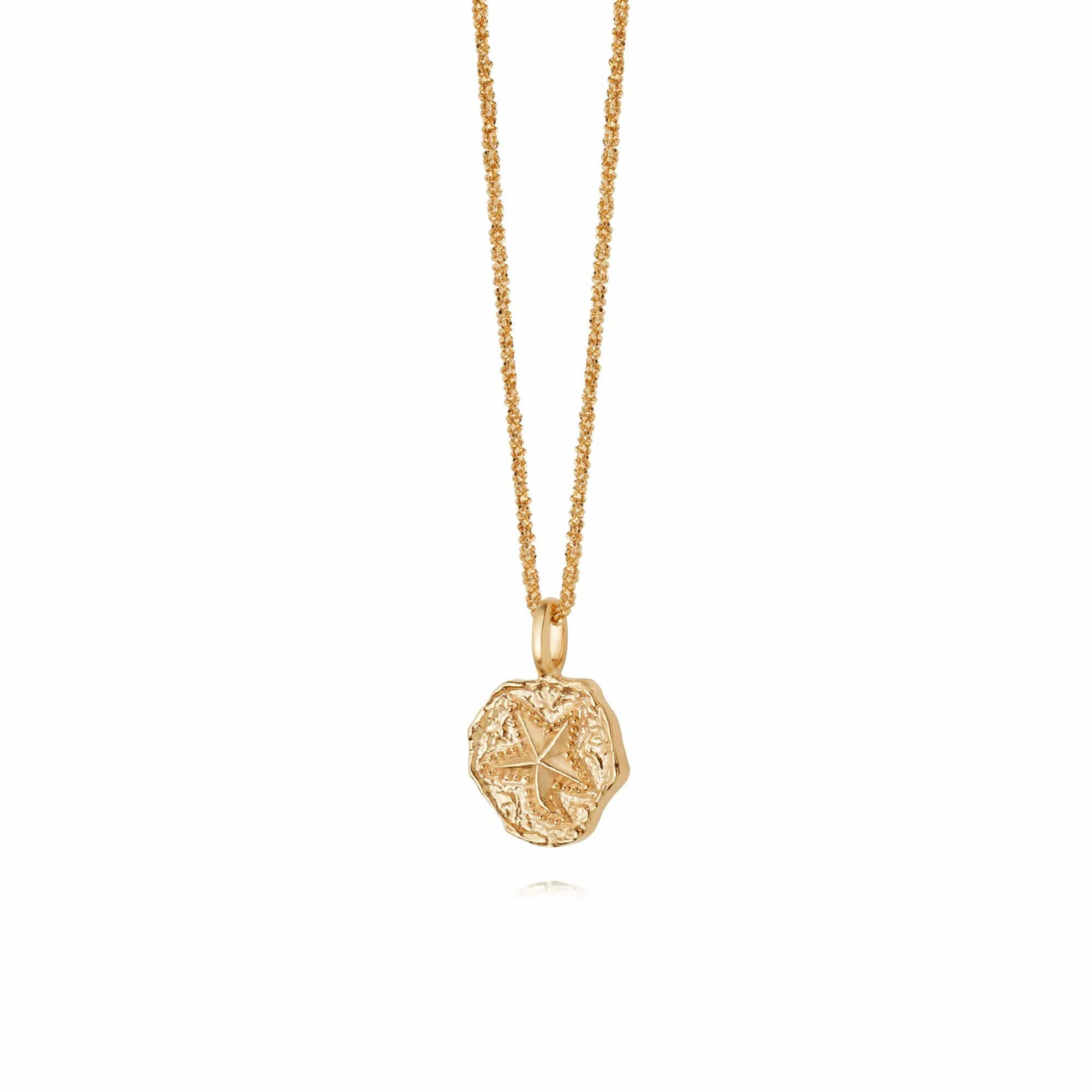 Isla Starfish Fossil Necklace 18Ct Gold Plate