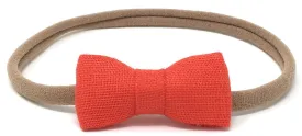 ITTI BITTY BABY BOW IN RED MAPLE GAUZE