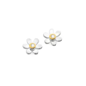 June birthstone daisy studs