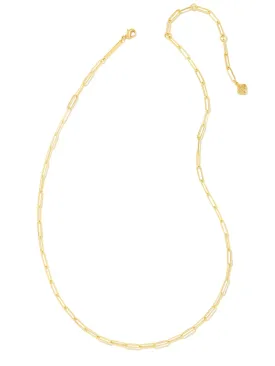 Kendra Scott Courtney Paperclip Necklace - Gold