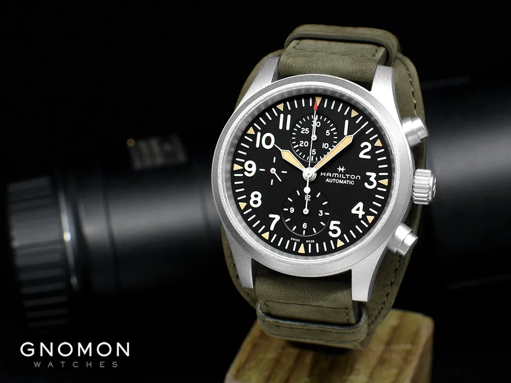 Khaki Field Auto Chrono Black Ref. H71706830