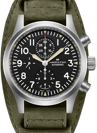 Khaki Field Auto Chrono Black Ref. H71706830