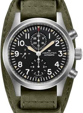 Khaki Field Auto Chrono Black Ref. H71706830