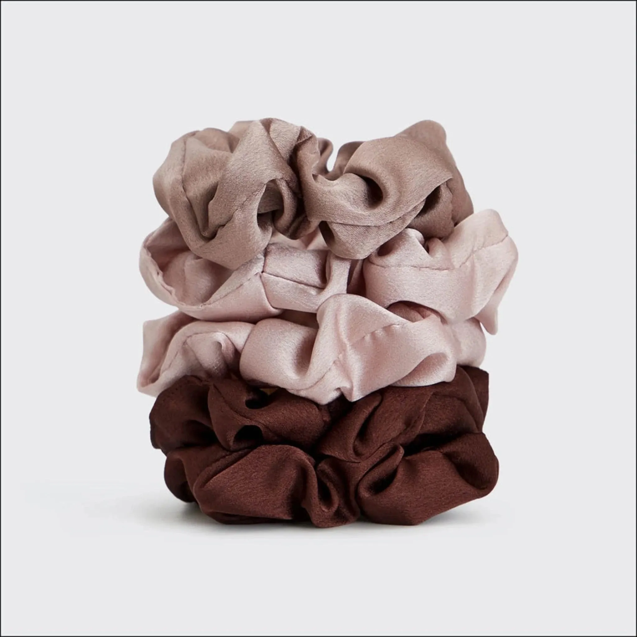 Kitsch Satin Sleep Scrunchies - Cameo