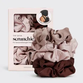 Kitsch Satin Sleep Scrunchies - Cameo