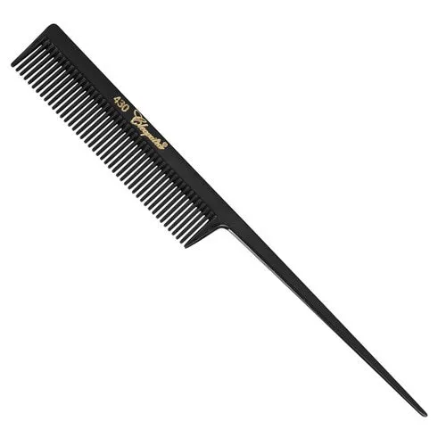 Krest Cleopatra 430 Wide Teeth Tail Comb in Black