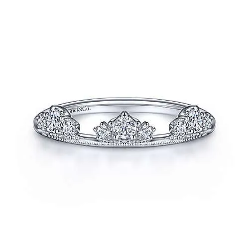 Lilibet Gabriel 14K White Gold Diamond Cluster Crown Ring