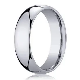 Men's Wedding Band in 950 Platinum, Classic Design- 5mm