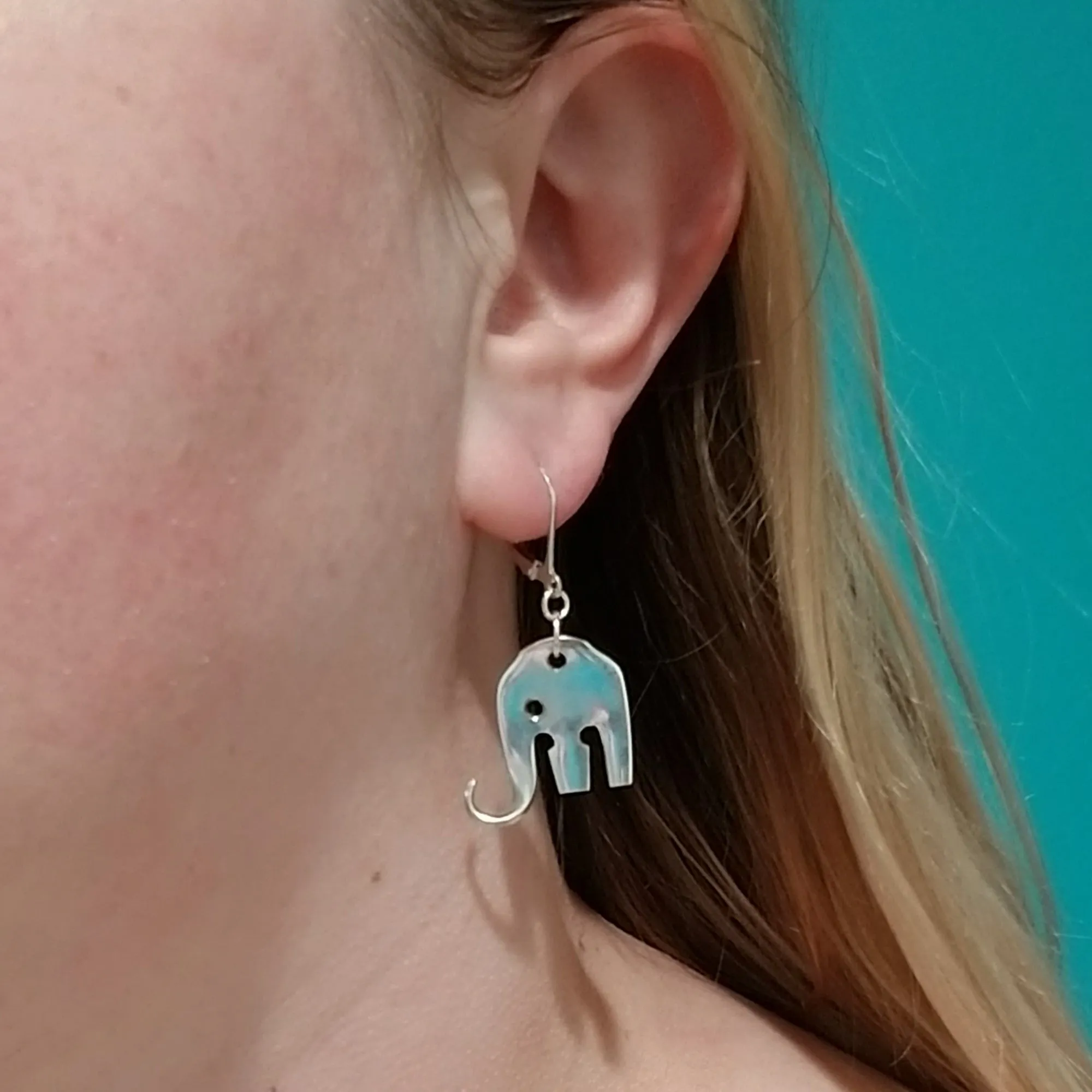 Mini Elefork Cocktail Fork Earrings