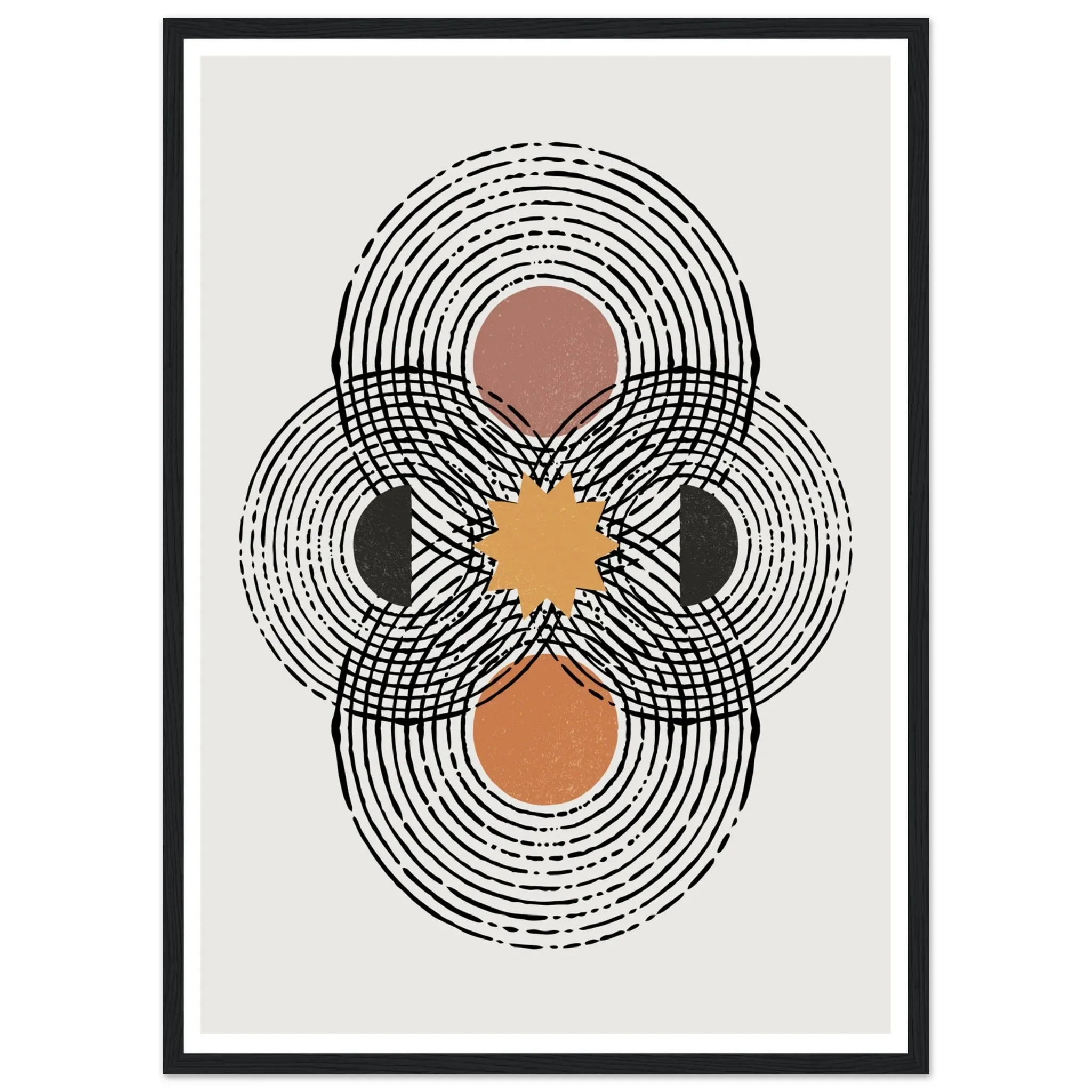 Minimalist Circles Wall Art