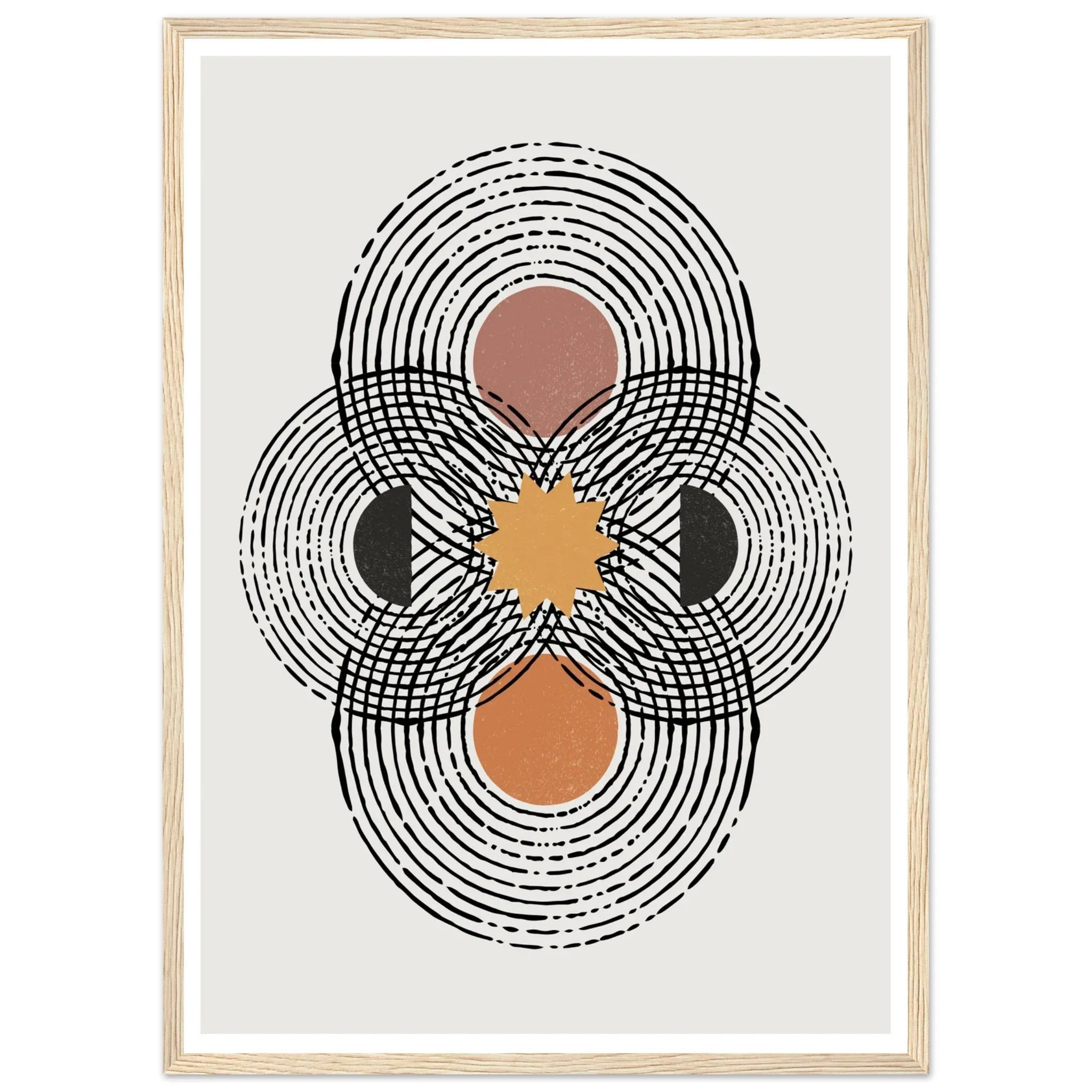 Minimalist Circles Wall Art