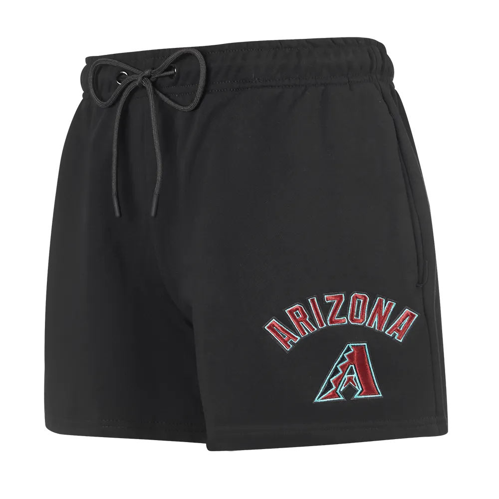 MLB ARIZONA DIAMONDBACKS CLASSIC WOMEN'S FLC SHORT (BLACK)