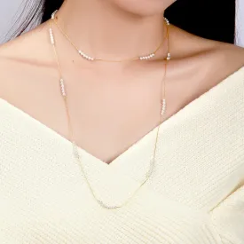 Necklace | Petite Pearl | 18K Gold Plated