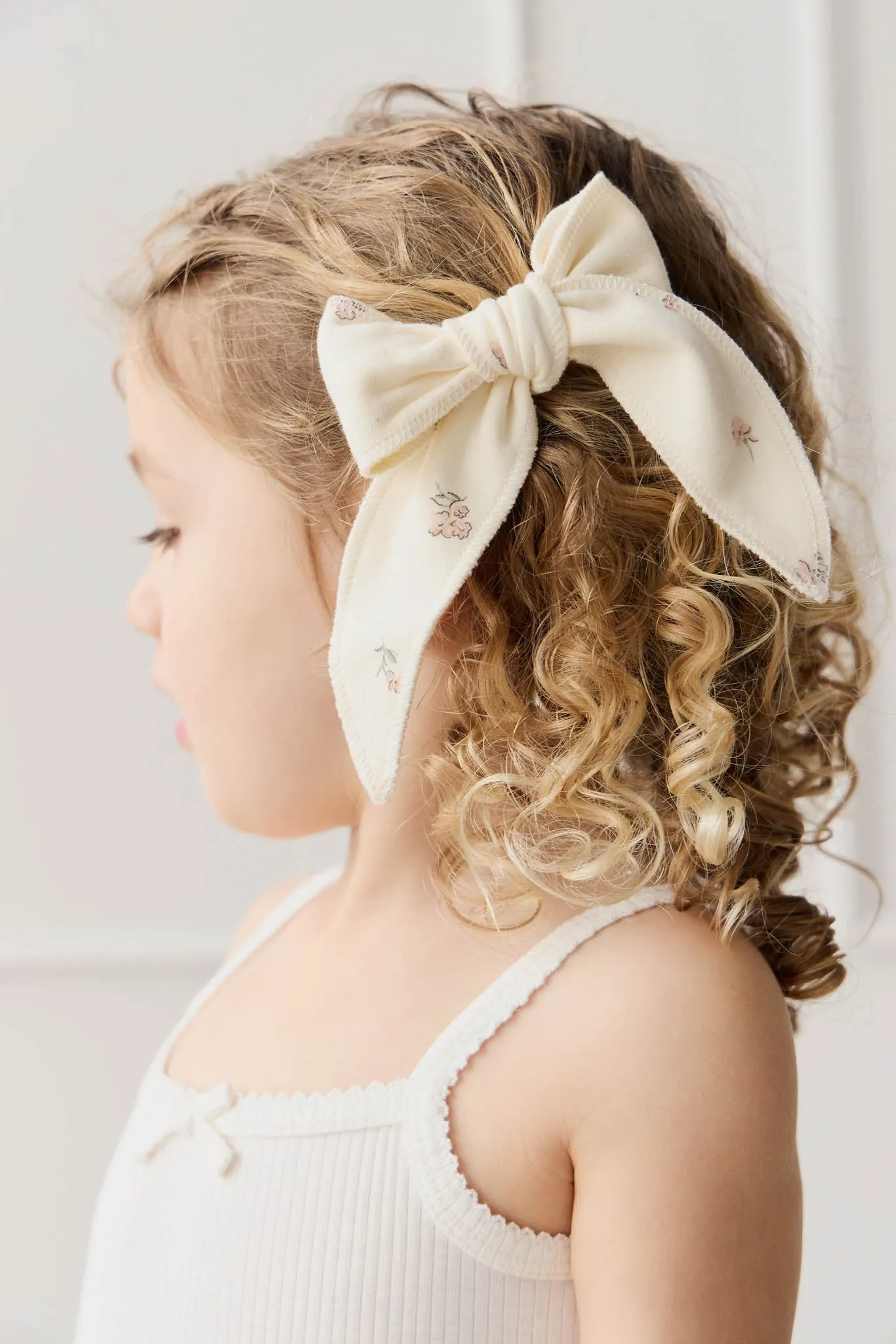 Organic Cotton Bow - Meredith Egret