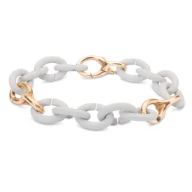 Pale Grey Pop Bronze Bracelet