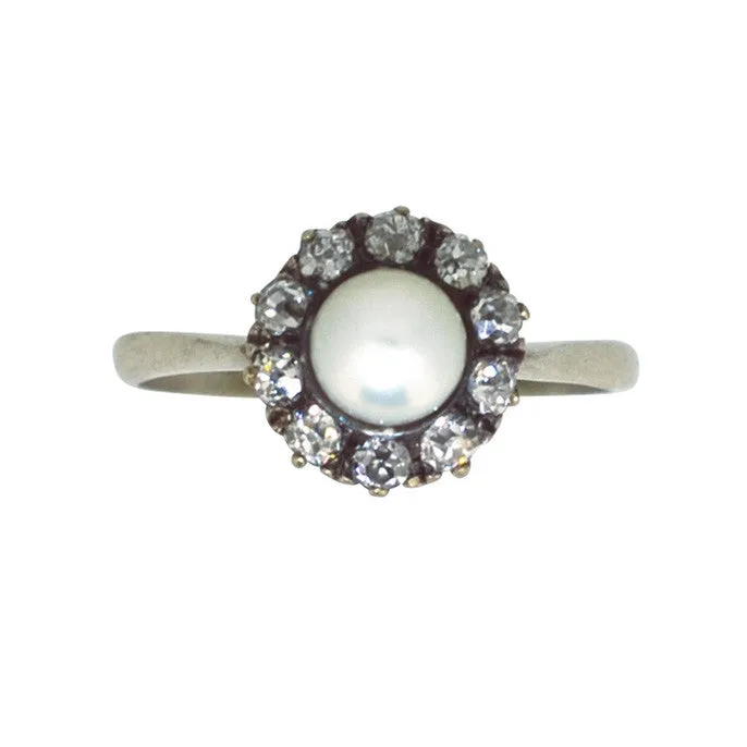 Pearl & Diamond Ring