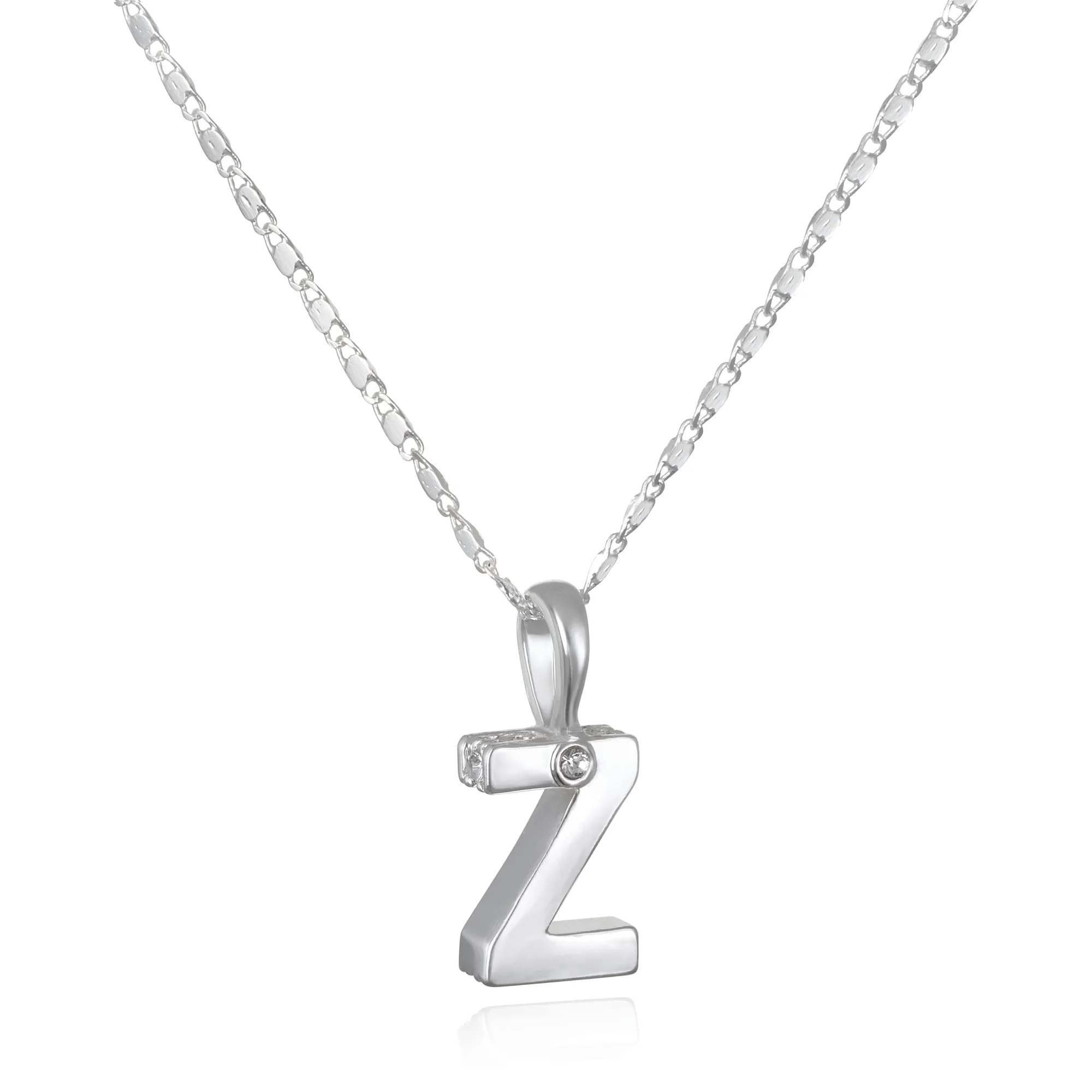 Penelope Initial Talisman Necklace- Silver