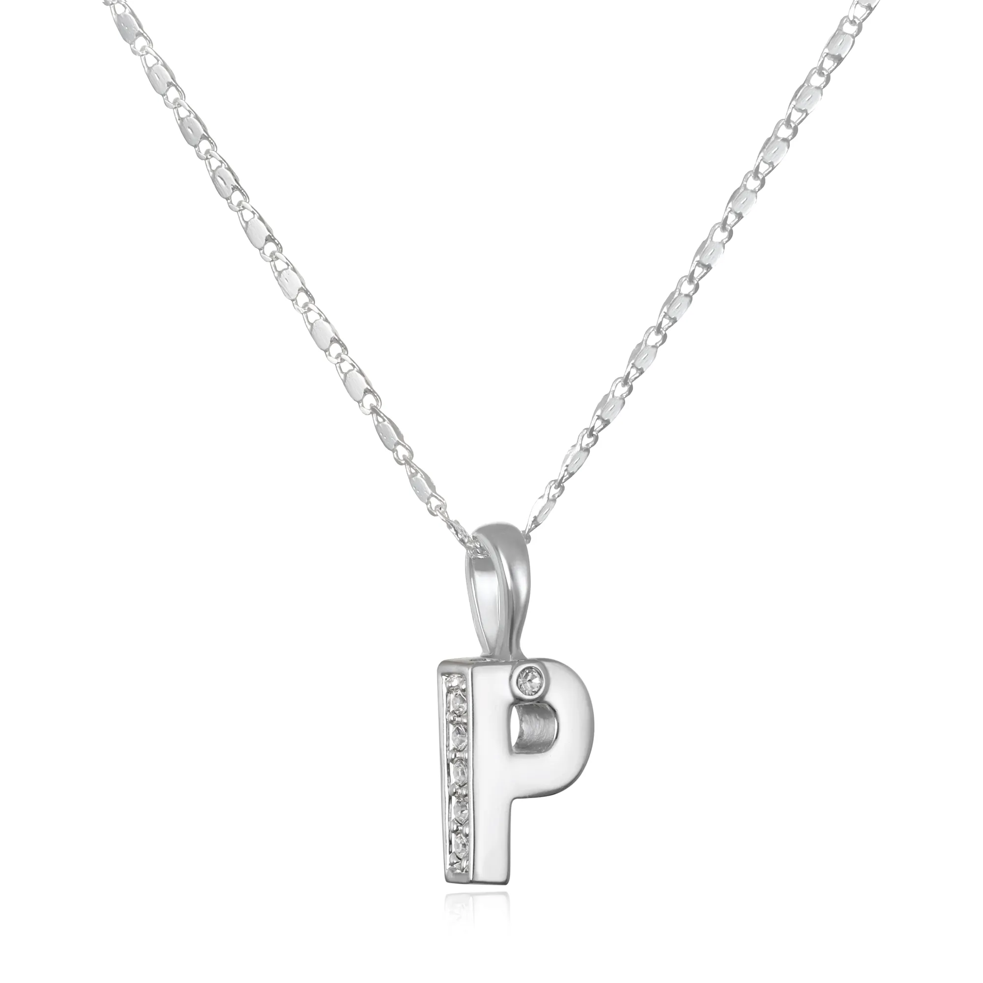 Penelope Initial Talisman Necklace- Silver