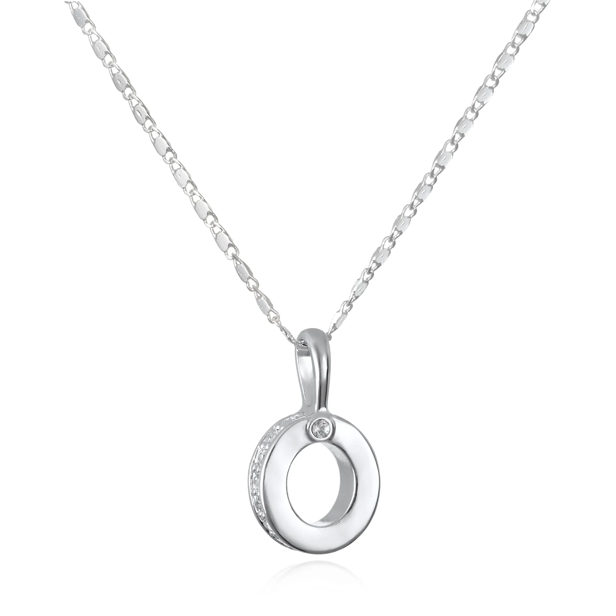 Penelope Initial Talisman Necklace- Silver