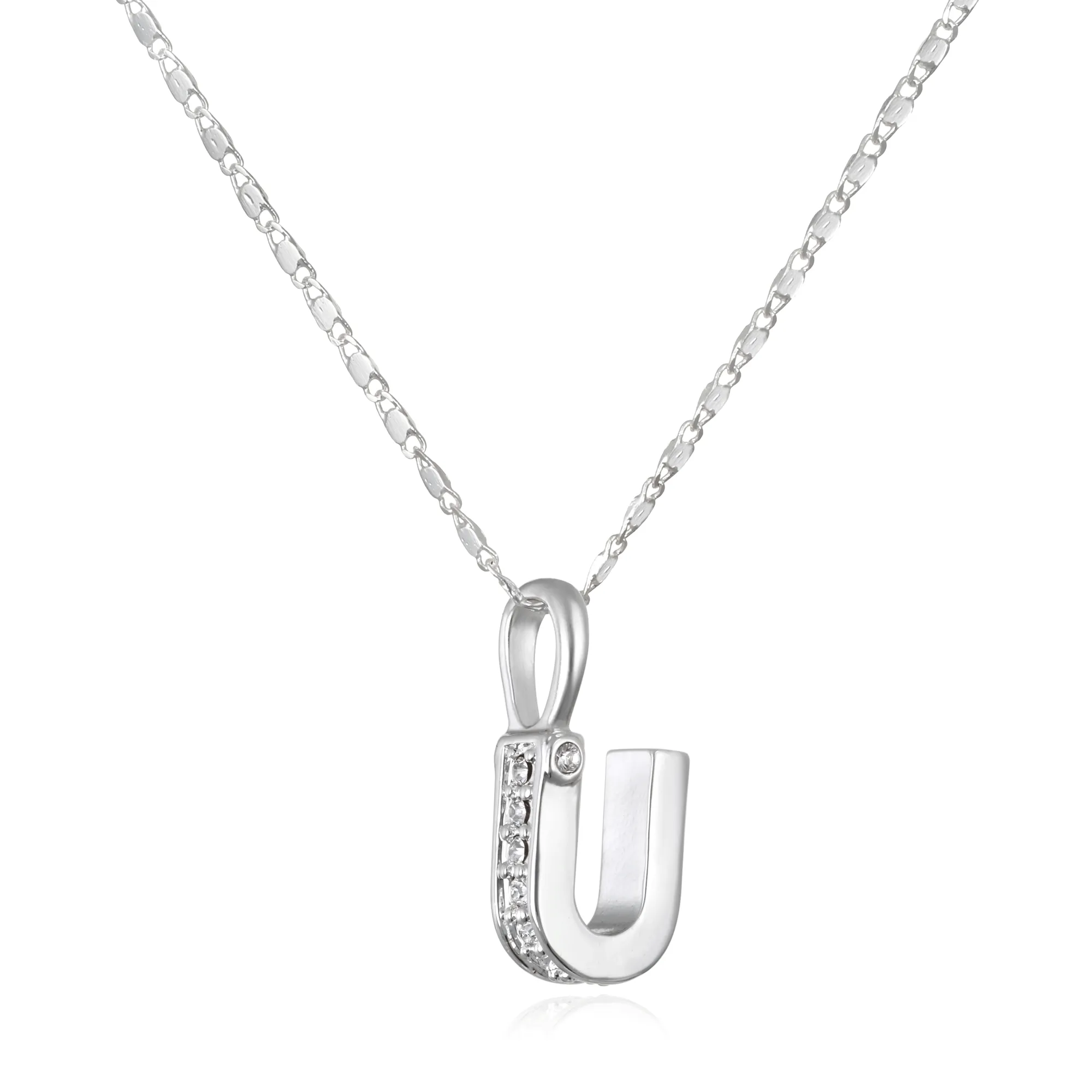 Penelope Initial Talisman Necklace- Silver