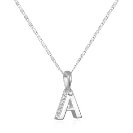 Penelope Initial Talisman Necklace- Silver