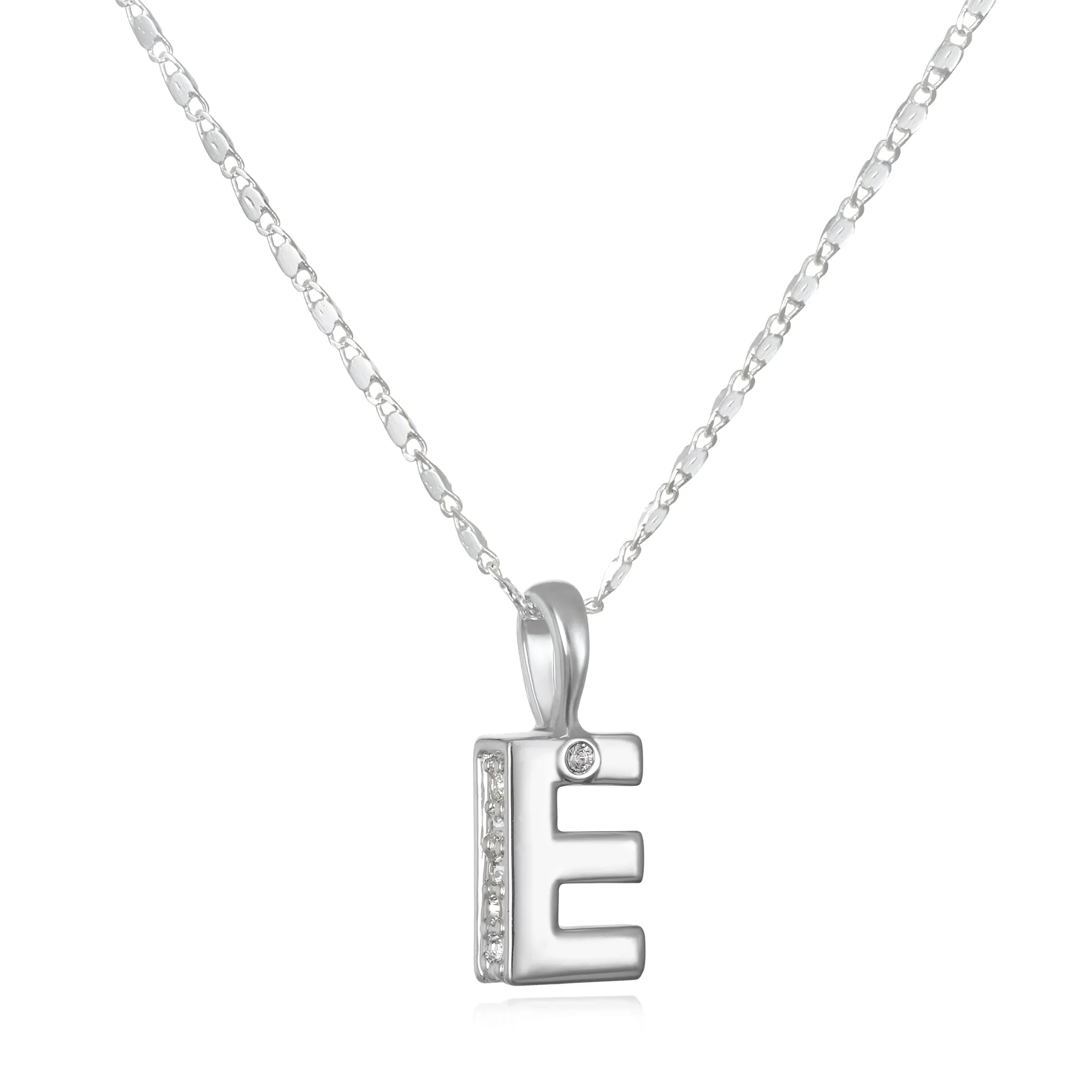 Penelope Initial Talisman Necklace- Silver