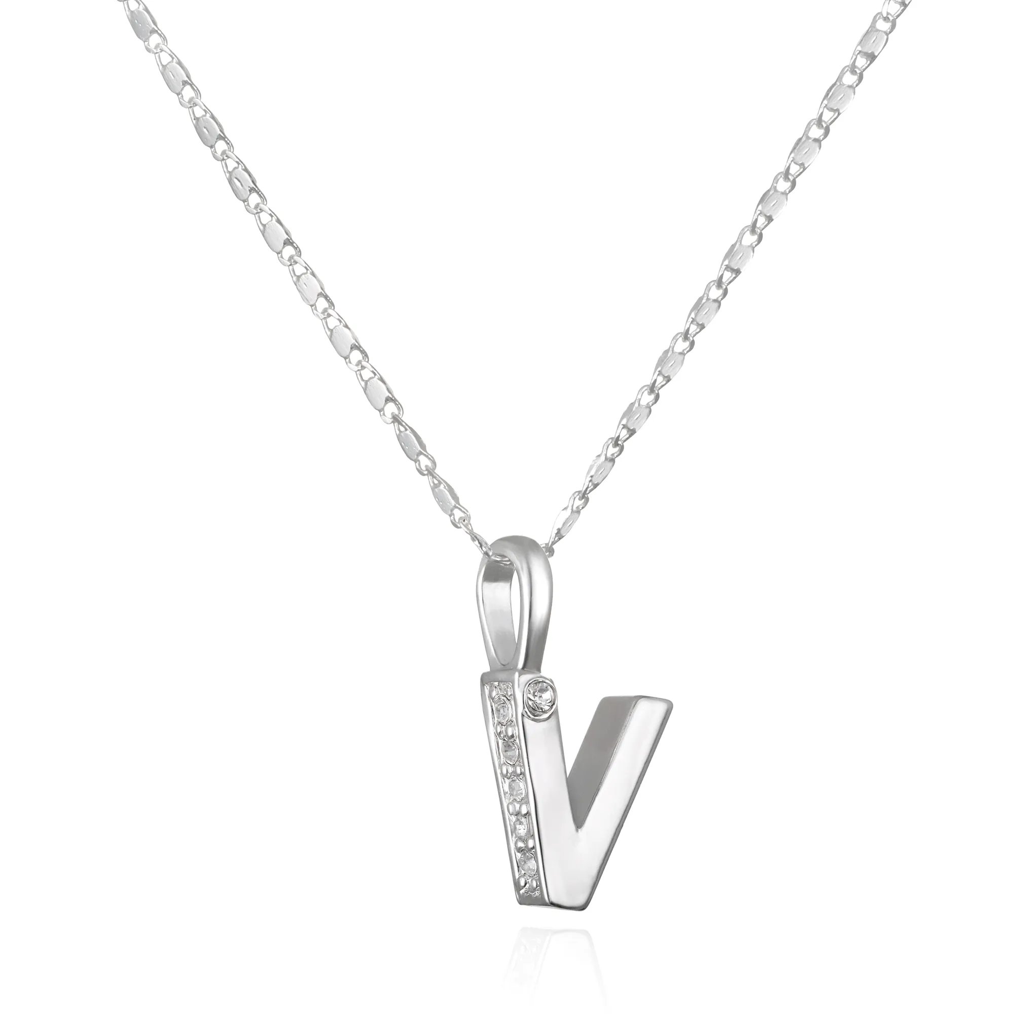 Penelope Initial Talisman Necklace- Silver