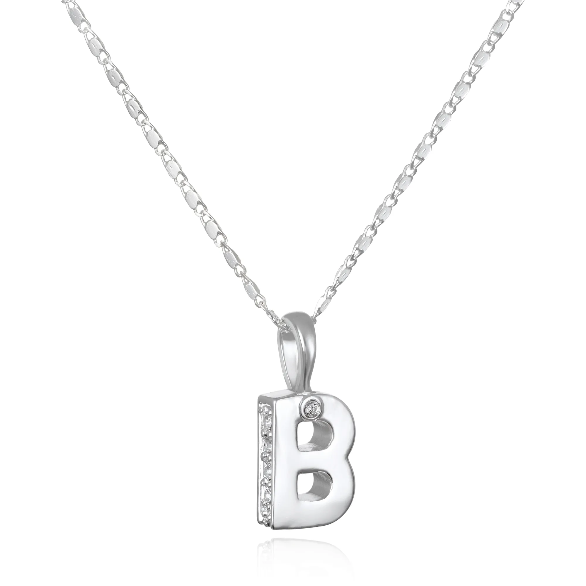 Penelope Initial Talisman Necklace- Silver